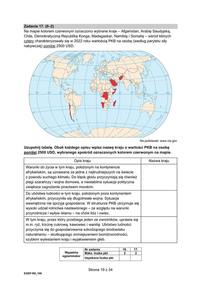 Matura 2025 geografia - arkusz CKE 15.05.2025 - Formuła 2015	