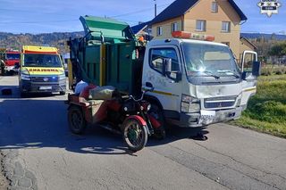 Wypadek w Jeleśni. Dwie ofiary trafiły do szpitala