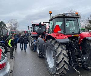 Protest rolników w Nowym Sączu 