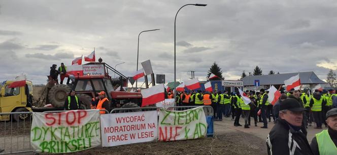 Protest rolników w Medyce 20.02.2024