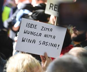 Protest samorządowców w Warszawie