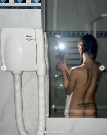 Monika Brodka showed a naked photo
