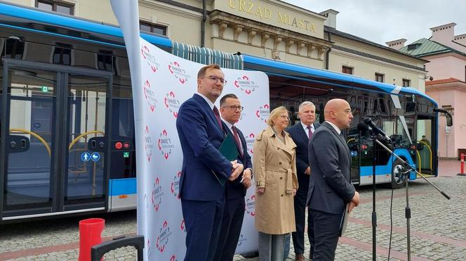 Prezentacja elektrycznych autobusów w Zamościu