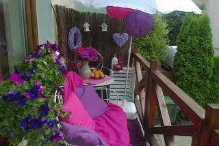 Balkon w odcieniach fioletu zdjecie nr 1