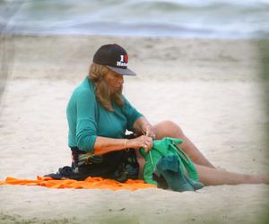 Agnieszka Fitkau-Perepeczko na plaży w Sopocie