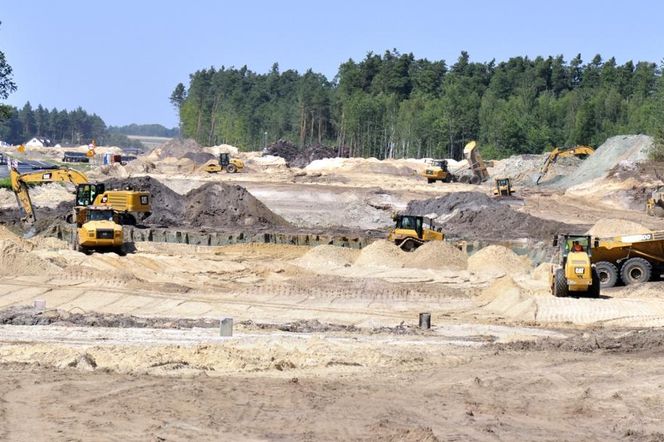 Budowa S17 na południe od Zamościa