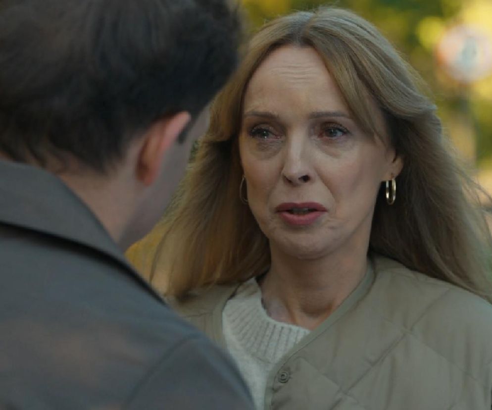 Barwy szczęścia, odcinek 3166. Agnieszka (Katarzyna Tlałka), Łukasz (Michał Rolnicki)