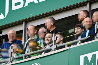 Karol Nawrocki na meczu Lechia Gdańsk - Motor Lublin. Prezydent poszedł do młyna! 