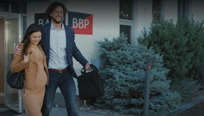 M jak miłość odc. 1887. Kasia (Paulina Lasota), Mariusz (Mateusz Mosiewicz)