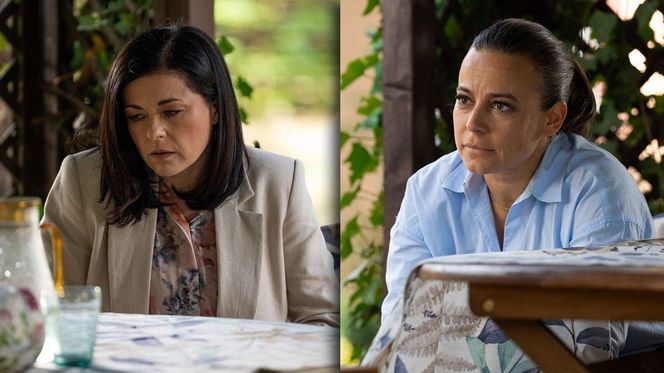 M jak miłość, odcinek 1885. Kinga (Katarzyna Cichopek), Magda (Anna Mucha)