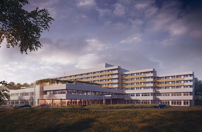Wizualizacja hotelu Arche Nałęczów – Sanatorium Milicyjne