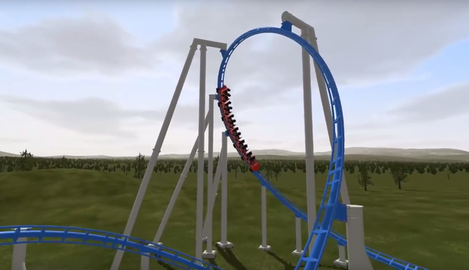 Rollercoaster w Śląskim Wesołym Miasteczku