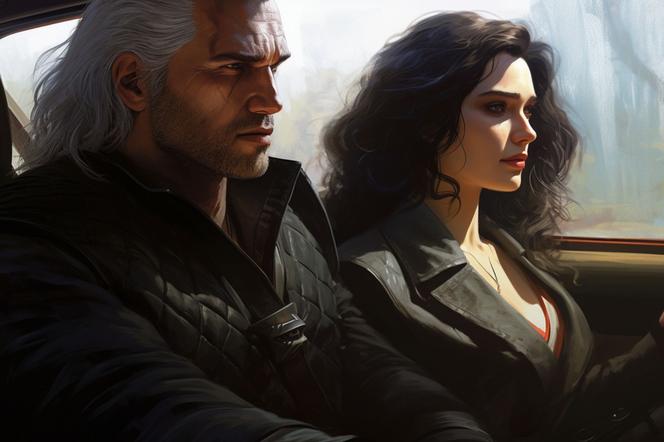 Postaci z Wiedźmina, jak ganksterzy z lat '90! Geralt i Yennefer są zachwycający [ZDJĘCIA]