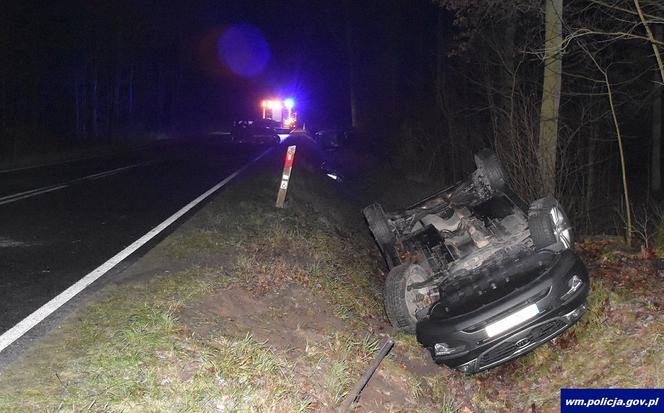 Na drodze wojewódzkiej nr 544 w miejscowości Gródki w gminie Płośnica doszło do zdarzenia drogowego