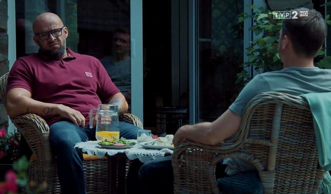 M jak miłość odc. 1543. Bartek (Arek Smoleński), Andrzejek (Tomasz Oświeciński)