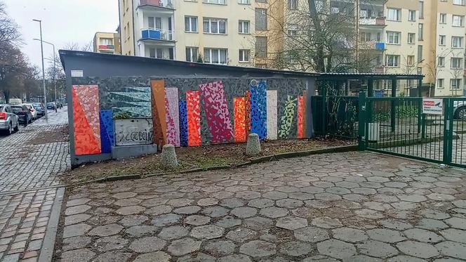 Mozaika "Czytelnia" w centrum Szczecina