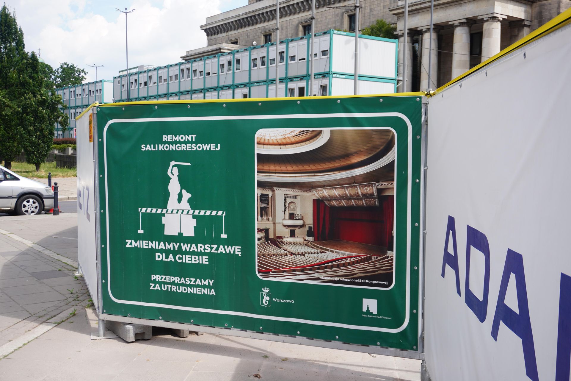 Sala Kongresowa znajduje się obecnie w remoncie