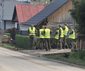 Pawłosiów po powodzi.