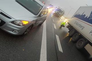 Seria wypadków na autostradzie pod Krakowem. Utworzył się ogromny korek