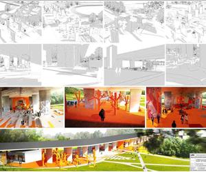 Wyróżnienie, Zuzanna Cichocka, projekt: Podmościa, czyli adaptacja terenów zdegradowanych...