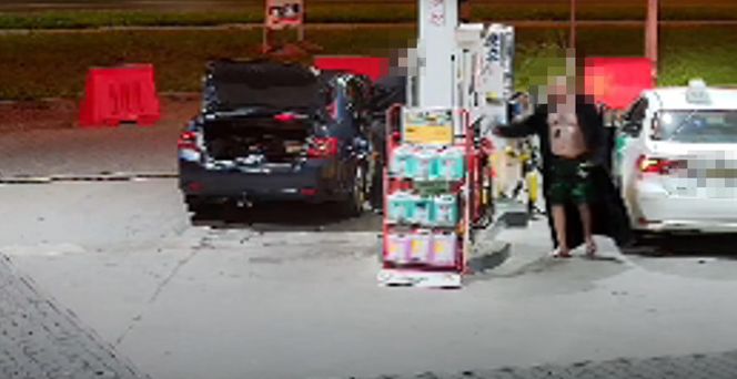 Pożar na stacji paliw