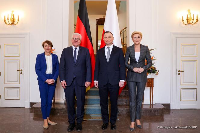 Prezydent Niemiec z wizytą w Polsce. Rozmawiano m.in. o pomocy uchodźcom