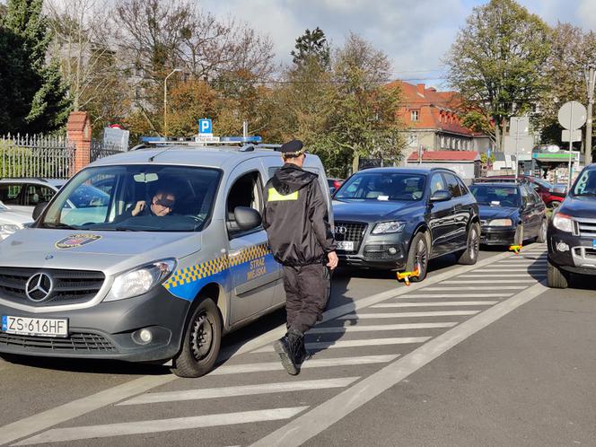 "Mistrzowie parkowania" przy Cmentarzu Centralnym