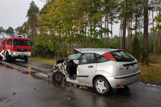 Wypadek na Pomorzu. Dwie osoby ranne