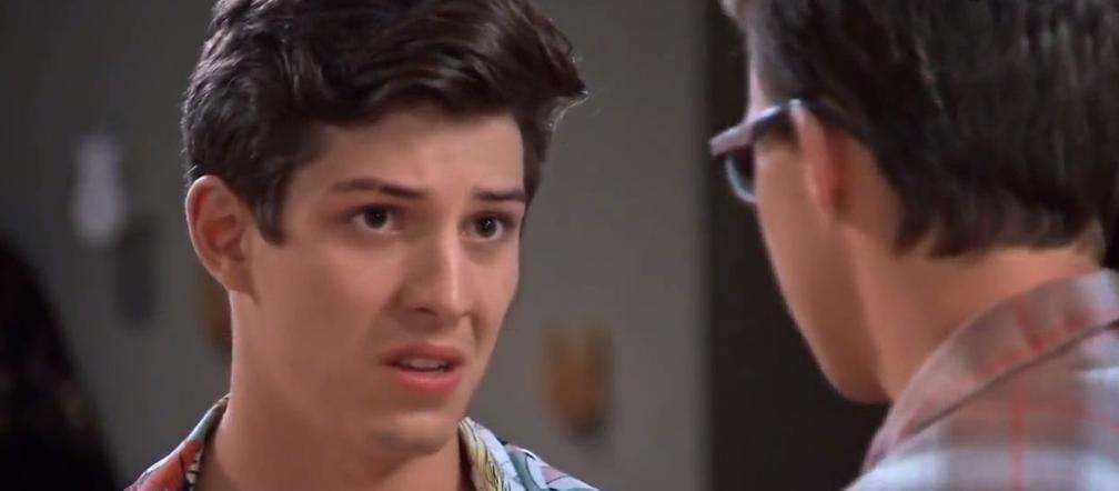 Barwy szczęścia odc. 1962. Justin (Jasper Sołtysiewicz), Kajtek (Jakub Dmochowski)