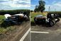 Honda rozerwana na pół. Wielki huk po zderzeniu z kią. Makabryczny wypadek [ZDJĘCIA]