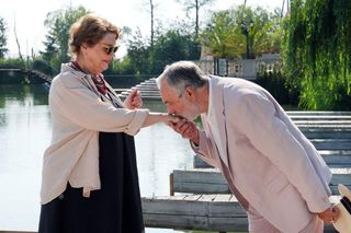 Barwy szczęścia odc. 3114. Józefina Rawiczowa (Elżbieta Jarosik), Andrzej Zastoja-Modelski (Leon Charewicz)