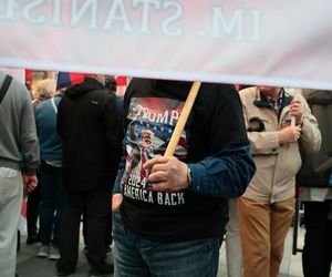 Karol Nawrocki na zorganizowanej przez telewizję Republika debacie przedwyborczej w Końskich