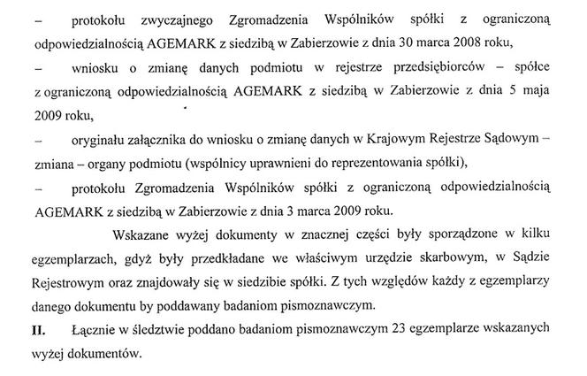 Prokuratura kryje Grasia