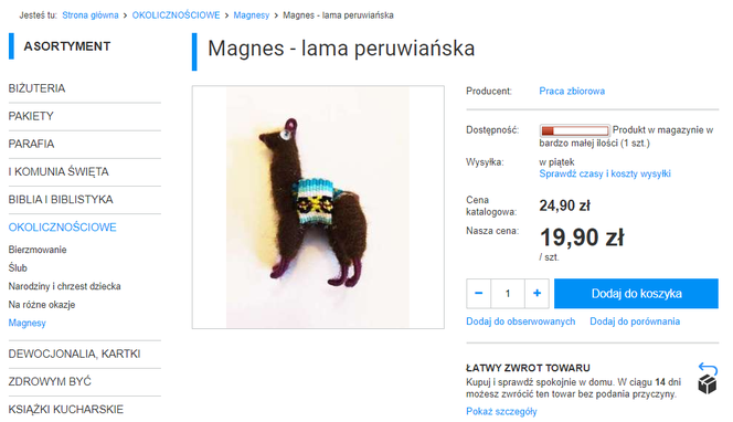 To ojciec Rydzyk sprzedaje w swoim sklepie. Są gry biblijne, komórki, a nawet pamiątki z Peru