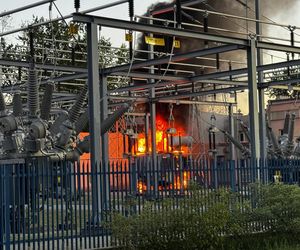 Pożar stacji przekaźnikowej