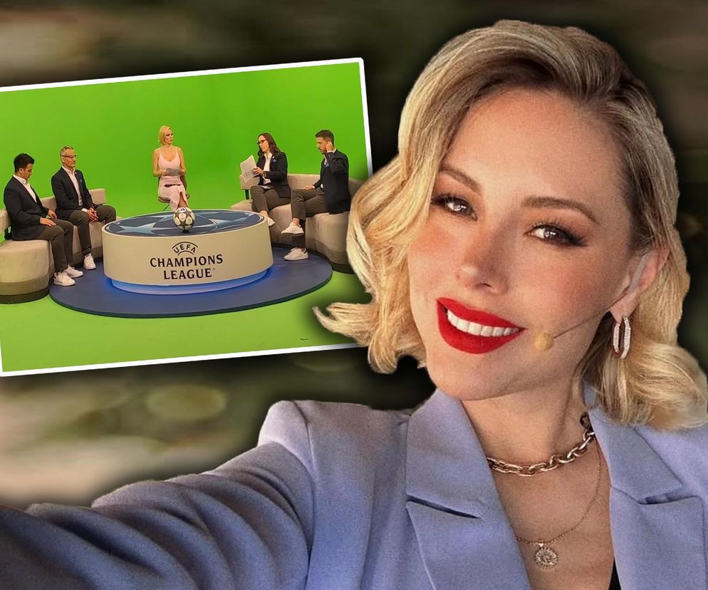 Kibice zakochani w prowadzącej studio Ligi Mistrzów