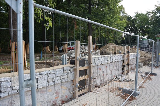 Rewitalizacja parku Bronowickiego w lublinie - postęp prac na koniec lipca 2025
