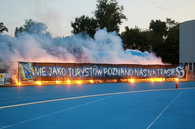 Race na meczu Stomilu Olsztyn! 7 osób z ZAKAZAMI stadionowymi