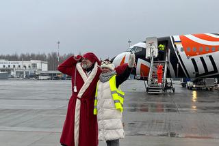Święty Mikołaj wylądował dziś na łódzkim lotnisku!