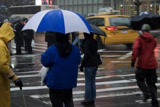 Manhattan, NYC, Nowy Jork, deszcz