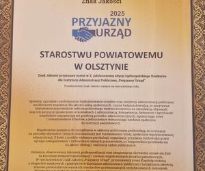 To najbardziej przyjazny urząd w woj. warmińsko-mazurskim. Został wyróżniony w prestiżowym konkursie
