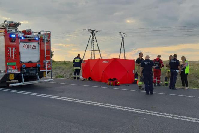 Kleszczów: Śmiertelny wypadek motocyklisty. 20-latek wjechał w znak drogowy i zginął na miejscu