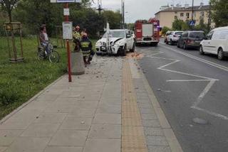 Wypadek Roberta Burneiki. Poważna kraksa, zniszczone auto