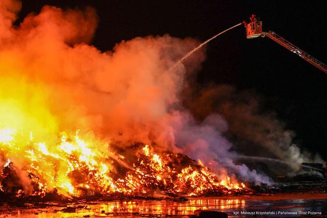 Pożar firmy Widrex w Koniecpolu