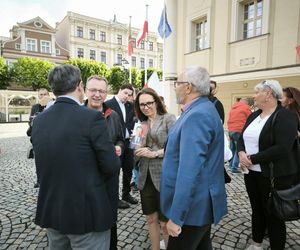 Wiec zwolenników Rafała Trzaskowskiego w Lesznie 
