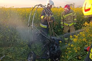 Paralotniarz zahaczył o linię energetyczną