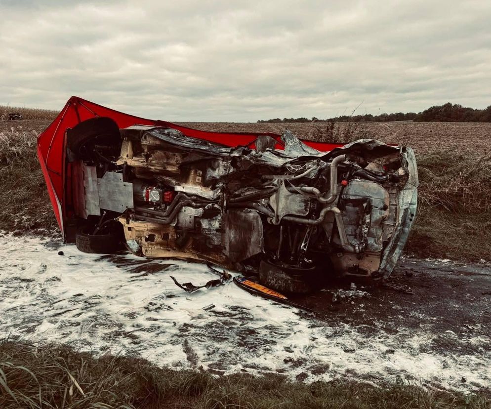 Tragedia na Rajdzie Nyskim. W płonącym BMW zginął 40-letni kierowca