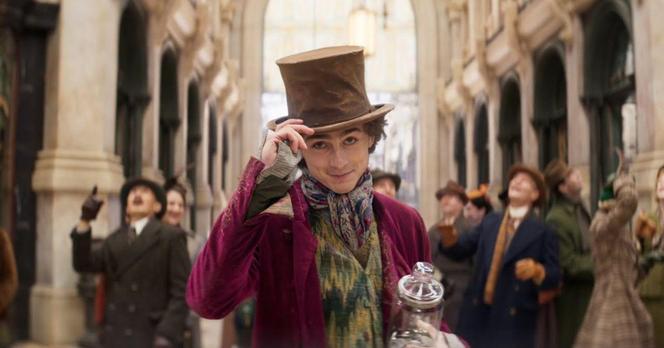 Timothée Chalamet jako Willy Wonka