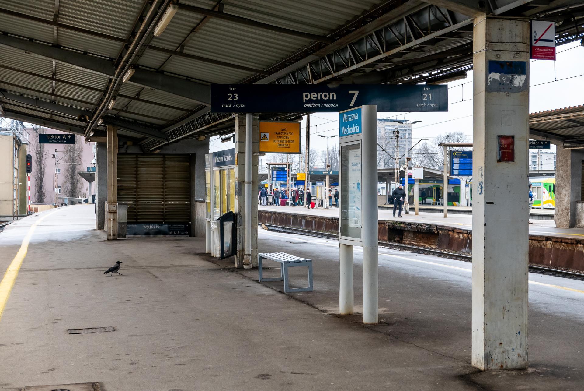 Dworzec PKP Warszawa Wschodnia przed przebudową w ramach remontu linii średnicowej