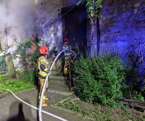 Pożar budynku wielorodzinnego w Bielsku-Białej